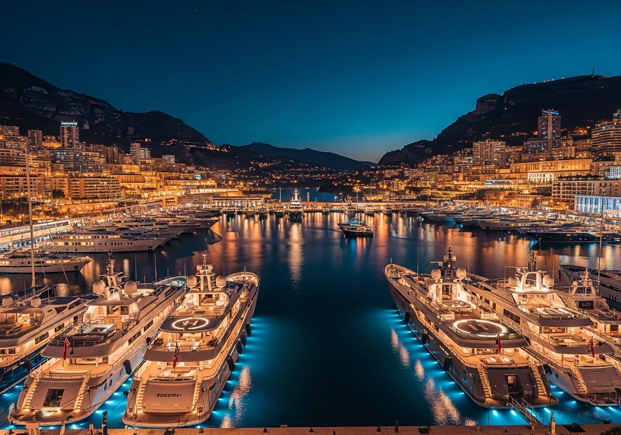 Livraison de nuit Cannes Monaco — Port de la Riviera française